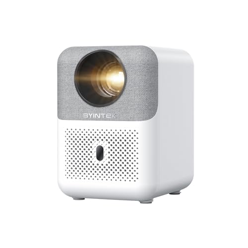 BYINTEK Projetor U4, Suporta 4K 1080P Full HD, Foco Automático, WiFi Inteligente e Projetor BT 5.0, Alto-falante Bluetooth, 400 ANSI Lumens, Adequado Para Home Theater