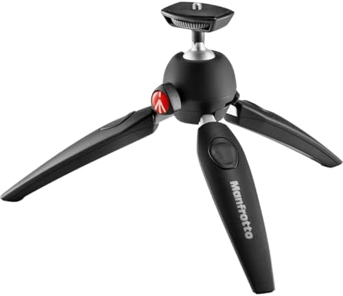 Manfrotto MTPIXIEVO-BK, PIXI EVO 2-Section Mini Tripod for Mirror...