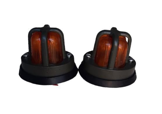 SC MOTORS Willys Front Parking Lights | Willy world war 2 CJ Short Body Indicator | Grill Military Replica Orange Light (Set of 2)-picture-22