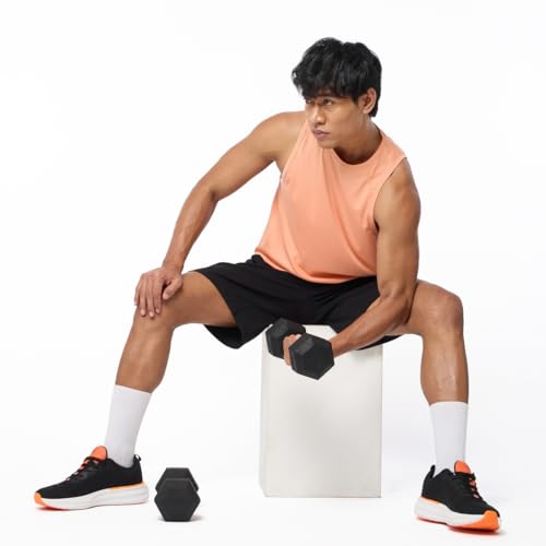 Image of HRX Hex Dumbbell Ideal for Home Workout Strength Training for Men & Women Pack of 2 Fixed Weight Dumbbell (10 kg)