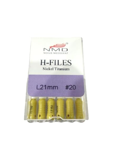NMD Dental NITI-H-Files (21MM, YELLOW(#20 NO))