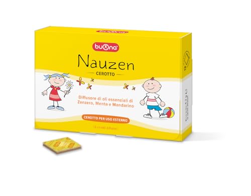 Cerotti anti nausea - Oli Naturali 100% Zenzero, Menta e Mandarino - NauZen cerotto Buona