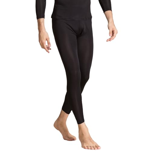 Men Silk Thermal Long Underwear Pants Long Johns Underwear Bottom Mulberry Knit Silk Cold Weather Base Layer Legging3