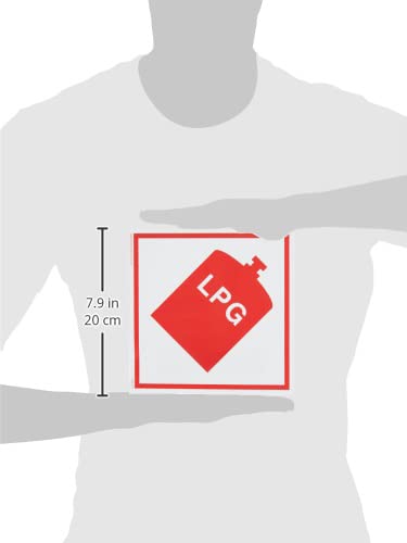 Viking Signs LPG Warnschild 100 X 100 Mm – Magnetisch, Flexibel Für Wohnmobile & Caravans