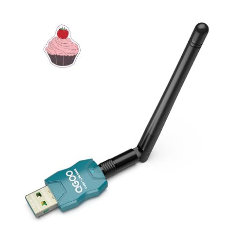 Class 1 Long Range Bluetooth Adapter for PC, QGOO USB Bluetooth Adapter for PC 5.3+EDR, Bluetooth Dongle Bluetooth Receiver Support Windows10/8.1/8/7?green-199?