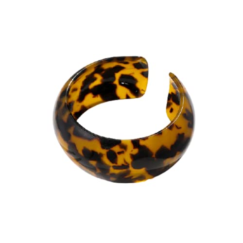 Ailiessy Chunky Resin Bracelet Vintage Wide Irregular Plastic Bracelets Geometric Acrylic Bracelet for Women Statement Personal Jewelry Gift