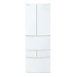 TOSHIBA(東芝) 冷蔵庫 幅65.0㎝ 462L フレンチドア GR-Y460FH(EW) グランホワイト 野菜室がまんなか 大容量 自動製氷 使い勝手 両開きタイプ ガラスドア