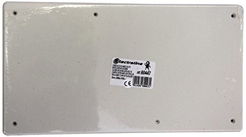 Electraline 60447 Coperchio di Ricambio con Viti, Misura 296x153 mm, Bianco