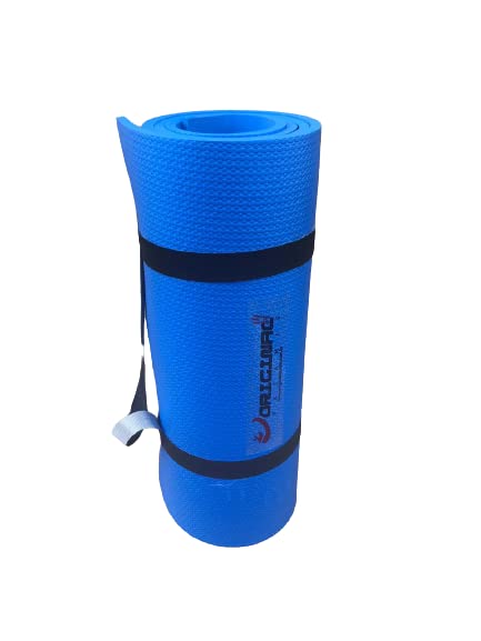 COLCHONETE EVA (170X50X1CM) PARA YOGA E EXERCÍCIOS, ACOMPANHA ALÇA. (AZUL ROYAL)