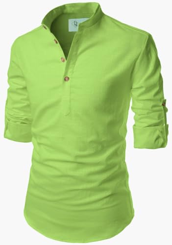Image of Men's Cotton Blend Short Playful Mix Color Kurta - Pack 2