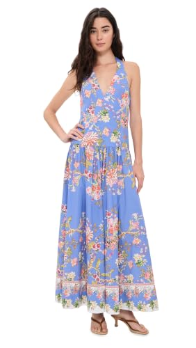 Hemant and Nandita Women's Hema Maxi Dress, Blue, S