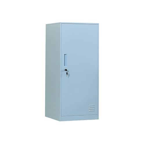 Daytoys 1 Door Metal Vertical Storage Locker For Kids Bedroom, Children Room, School, Office, Home,Stackable Steel Storage Cabinet For Toys, Clothes & Sports Equipment,Anti-Falling Device. (1D, Blue) #TOP24