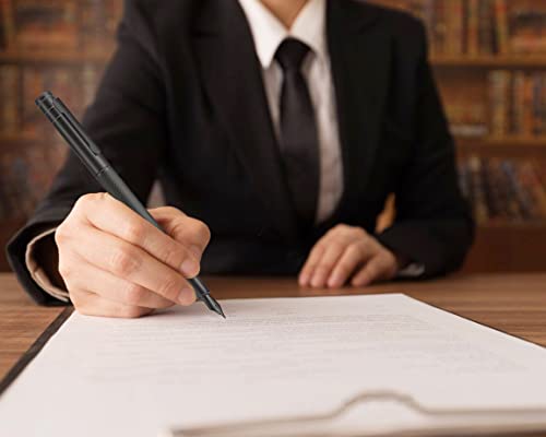 Image of Black Forest Fountain Pen Fine Nib, Ink Cartridge Not Included, Classic Design with Converter and Metal Pen Case Set