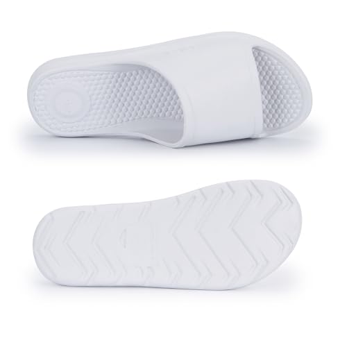 Image of Totes Men's Everywear Slide Sandals Lightweight Waterproof Comfort Slides with Cushioned Footbed for Pool, Beach & Everyday Wear