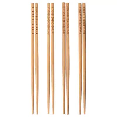IKEA Trebent Lot de 4 paires de baguettes en bambou
