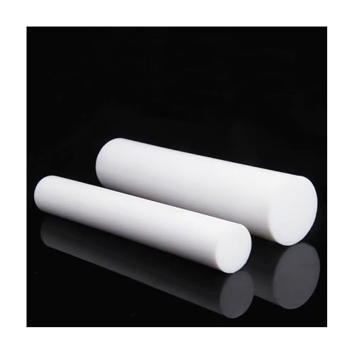 Varilla PTFE redonda blanca de 13mm y 495mm barra plástica sólida de teflón para bricolaje