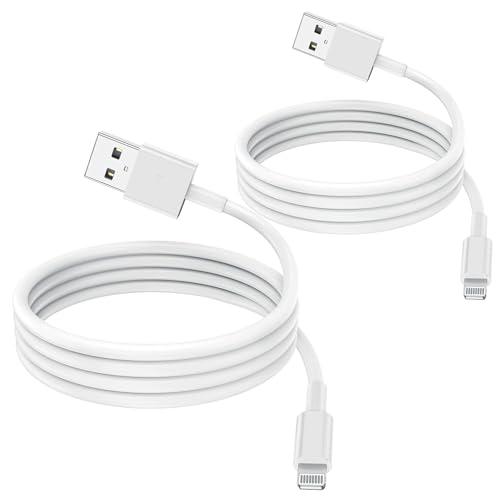 Paquete De 2 Cables De Cargador De IPhone Con Certificación MFi De Apple De 2 M, Cable De Cable Apple Lightning A USB De 2 Metros Para IPhone 11 / 11Pro / 11Max / X/XS/XR/XS MAX / 8/7/6 / IPad