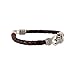 Imagine Mart Trishul Damru OM Rudraksha Beads Silver Plated Mahakal Shiva Genuine Leather Bracelet for Men and Women