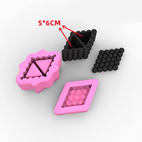 Boîte de rangement double triangle en silicone durable et esthétique