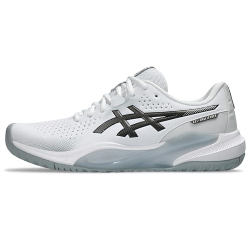 ASICS Men's Gel-Challenger 15 Tennis Shoes, 9, White/Gunmetal