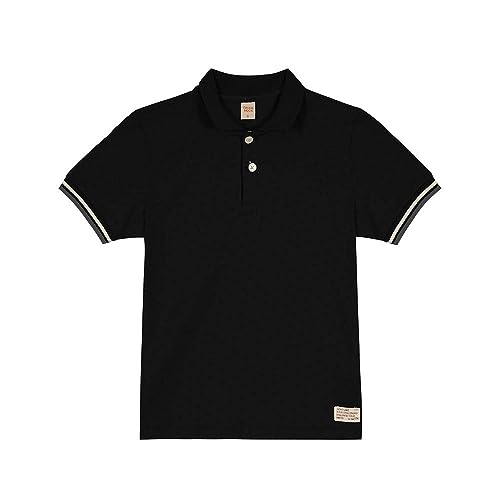 Camisa Polo Infantil Masculina Trick Nick Preto 14