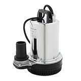 Fridgestea Tauchpumpe 24V 200W | Hochleistungs-Wasserpumpe mit 100L/min & 10m Förderhöhe | Edelstahl Gartenpumpe für Teich, Bewässerung & Entwässerung | IP56 Schutz (20-30 dB)