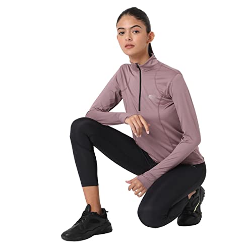 Image of Silvertraq Women's Athleisure Runner Zip Neck T-Shirt