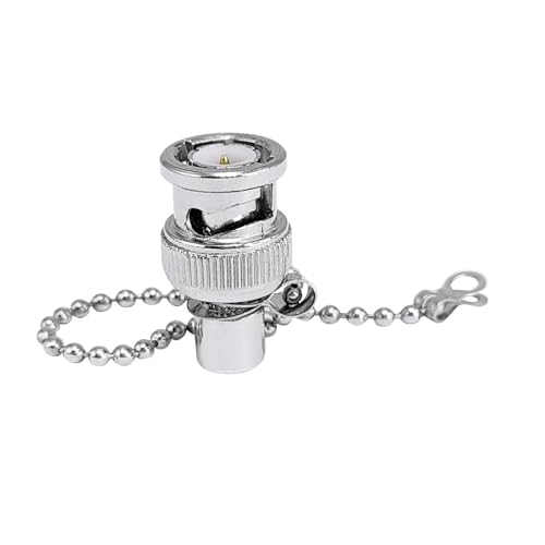 Image of MX BNC Male 50 Ohm 1W RF Dummy Load Termination Resistor with Chain - Coaxial Connector Adapter