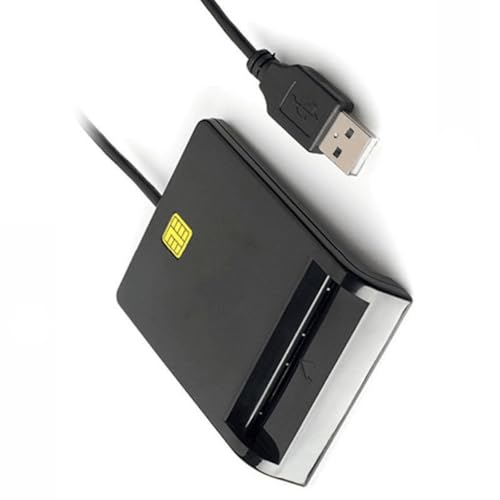 Shuade Lector de tarjetas inteligente USB de repuesto para lector de tarjetas de identificación DNIE IC, conector clonador para teléfonos