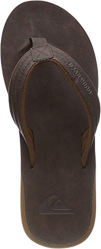 Quiksilver Herren Carver Nubuck-Sandals for Men Zehentrenner, Braun (Demitasse-Solid Ctk0)