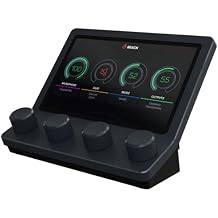 BEACN Mix - USB C Windows Audio Controller with a Beautiful 5 Color Display and 4 Smooth Push-Button encoders for Streaming, Gaming, Podcasting, and Work from Home Applications Dark