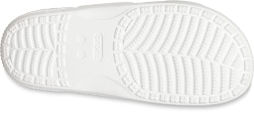 Crocs Unisex-Adult Classic Tie Dye Two-Strap Sandals, White/Pink, 12 Men/14 Women #TOP2