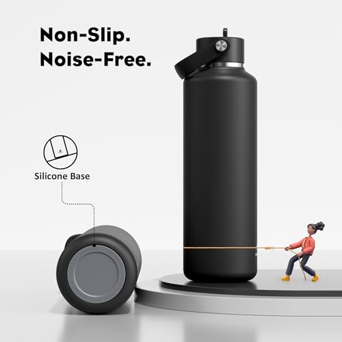 24 oz Slim Insulated Water Bottle with Straw - image 6
