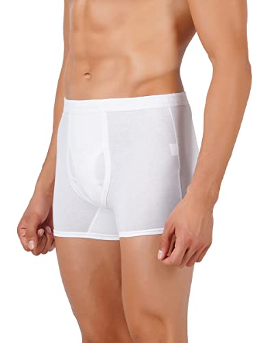 Image of RAMRAJ COTTON Men Fine Jersy White Pocket Trunks Pack of 4
