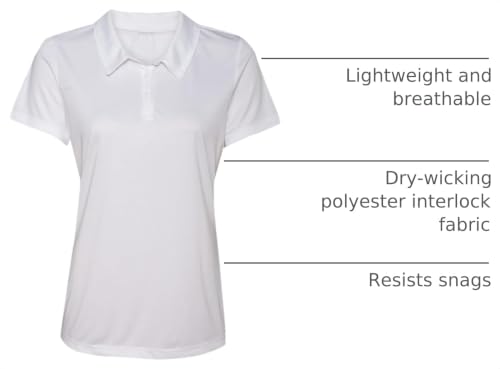 Image of Opna Women's Dry-Fit Golf Polo Shirts 3-Button Golf Polo's in 20 Colors XS-3XL Shirt