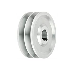 Elheda Keilriemenscheibe 90mm Doppelrille Metall