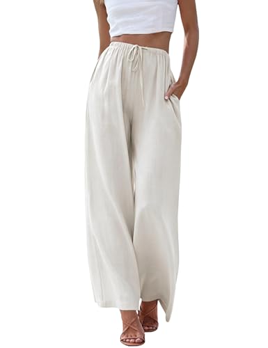 Cegerne Pantaloni di Lino Donna Pantaloni Estivi...