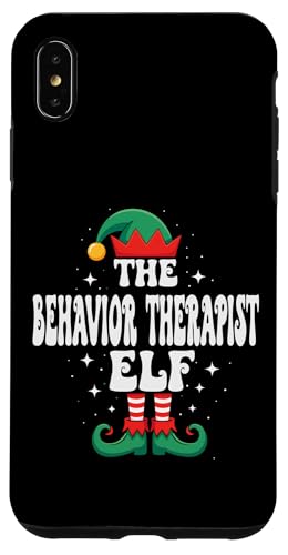 The Behavior Therapist Elf Funny Christmas }b`Ot@~[ X}zP[X iPhone XS Max p