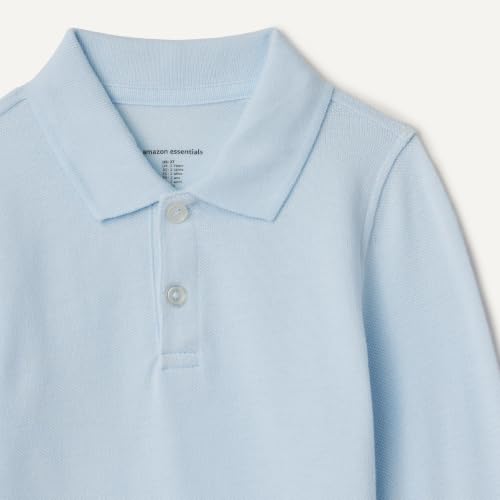 Image of Amazon Essentials Boys and Toddlers' Uniform Long Sleeve Pique Polo Shirt for School Uniform, Multipack