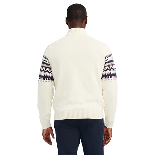 IZOD Men's Quarter Zip Textured Sweater2