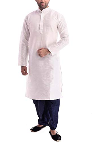 Kurta Royal conjunto dhoti de algodón y seda para celebraciones