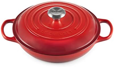 Le Creuset Enameled Cast Iron Signature Braiser, 3.5 qt., Cerise