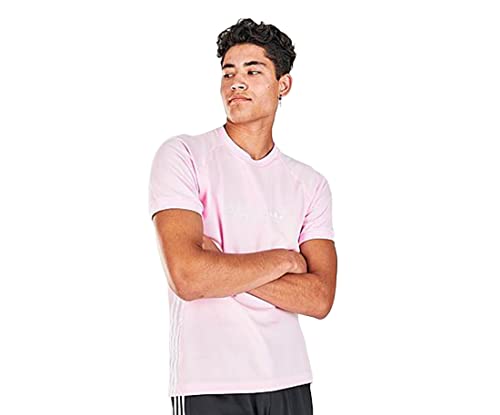 T-shirt de sport adidas Originals homme rose XXL en coton confortable