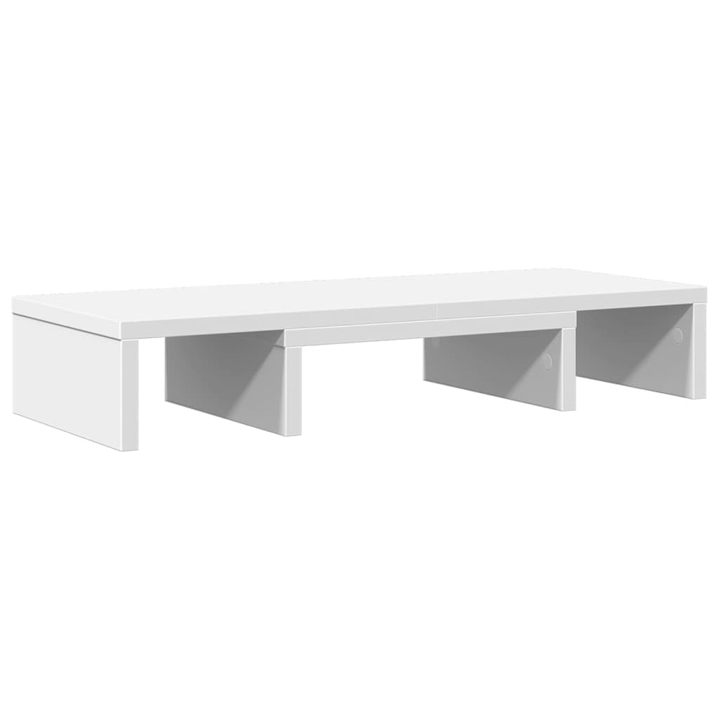 vidaXL Adjustable Display Stand Wood White 60x24x10.5cm
