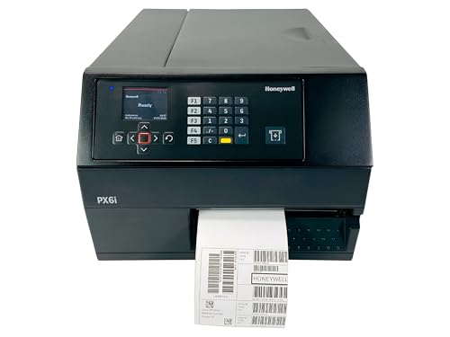 PX6i Thermal Transfer Barcode Label Printer USB LAN Serial Rewinder PX6E010000001120, Bundle Power Cord USB and Ethernet Cables (Renewed)