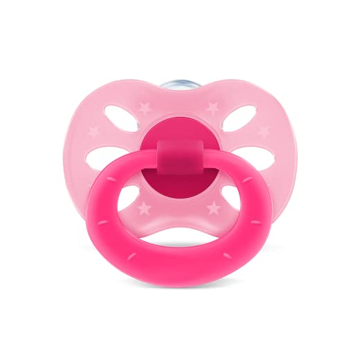 Lillo Kit De Chupeta Anatômica Extra Air Dia E Noite 6+ Meses - Rosa