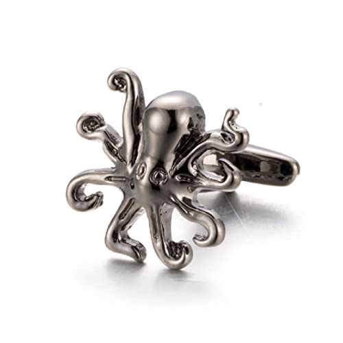 Mancuernillas Octopus para Hombre, diseño Vikingo miniatura 2