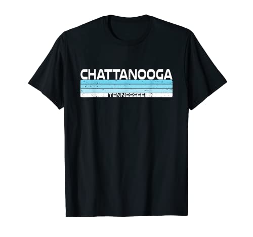Atardecer azul vintage en Chattanooga, estado de Tennessee Camiseta
