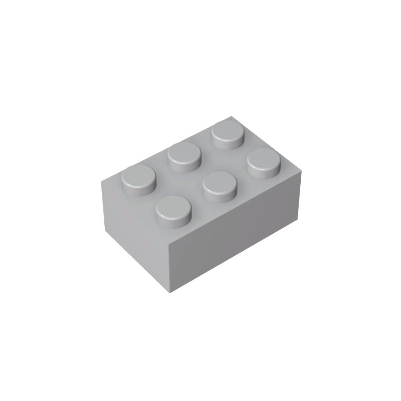 3002 Ladrillos Básicos Ladrillos 2x3 50 Piezas GDS-541 Compatible con Lego Ladrillos de Construcción Color:Gris Azulado Claro 194