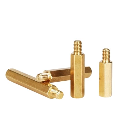 Image of 40pcs Hex Brass Male Female Standoff Spacer Screws Nuts Assortment Kit